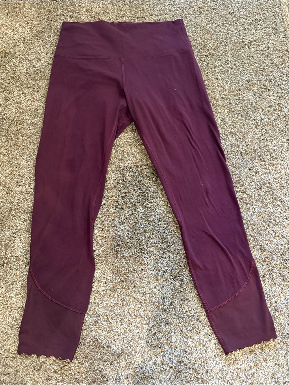 lululemon athletica Maroon High-Waist Leggings